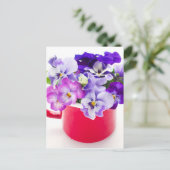 Carte Postale violet (Debout devant)