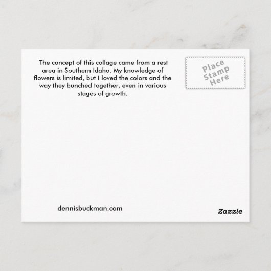 Carte Postale Violet (Dos)