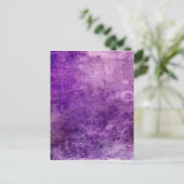 Carte Postale Violet Abstrait (Debout devant)