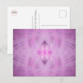 Carte Postale VIOLET - Art fractal - (Devant / Derrière)