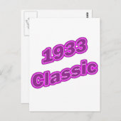 Carte Postale Violet classique 1933 (Devant / Derrière)