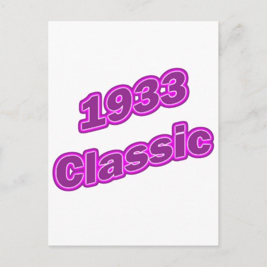 Carte Postale Violet classique 1933 (Devant)