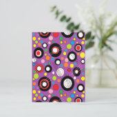 Carte Postale Violet coloré (Debout devant)