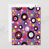 Carte Postale Violet coloré (Devant / Derrière)