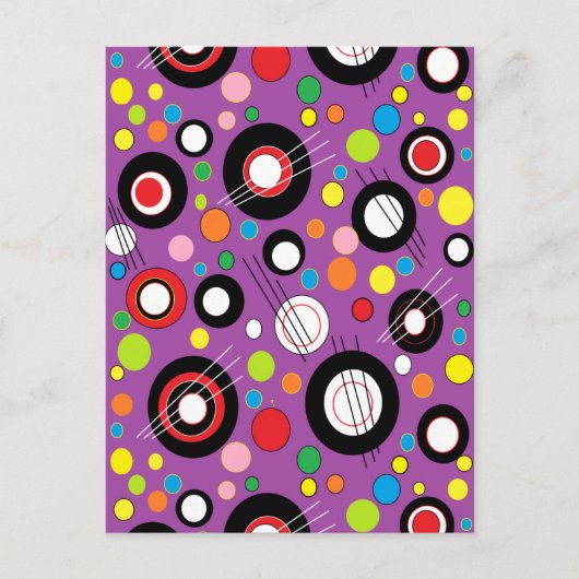 Carte Postale Violet coloré (Devant)