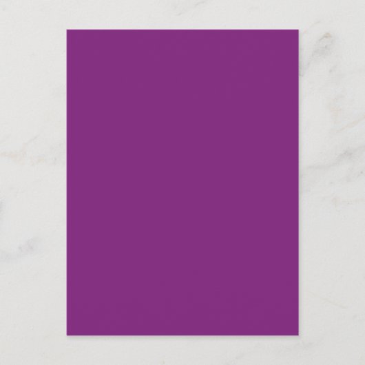 Carte Postale Violet de signalisation (Devant)