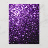 Carte Postale Violet foncé faux paillettes brillantes scintillan (Devant)