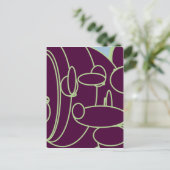 Carte Postale violet funky (Debout devant)