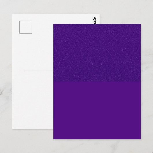 Carte postale violet inférieure de Parties scintil (Devant / Derrière)