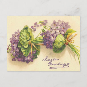 Carte postale Violet Pâques