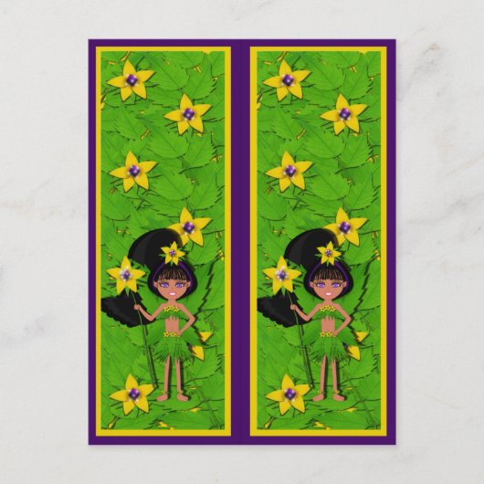 Carte postale Violet Signets (Devant)