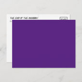 Carte postale, violet, violet, extrémité de l'arc- (Devant / Derrière)