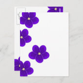 Carte postale violette africaine (Devant / Derrière)