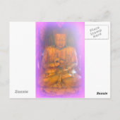 carte postale violette aura buddha (Dos)
