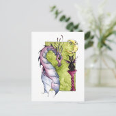 Carte Postale Violette et obsidienne (Debout devant)