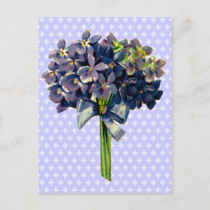Carte Postale Violettes vintages