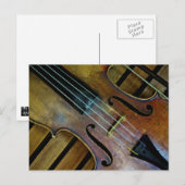 Carte Postale Violon (Devant / Derrière)