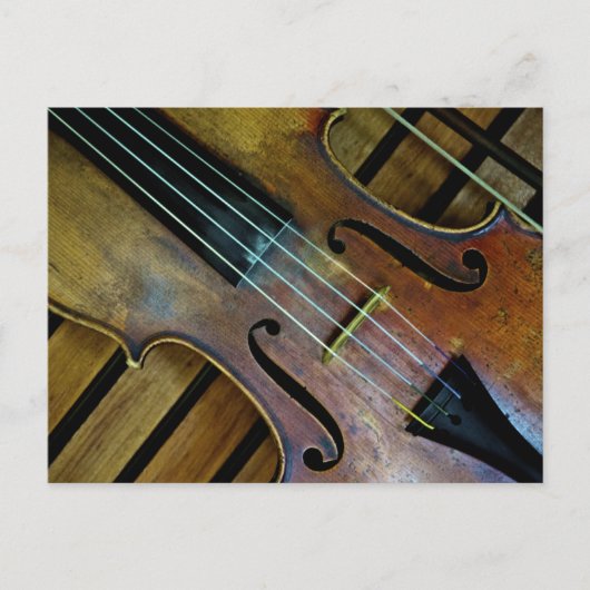 Carte Postale Violon (Devant)
