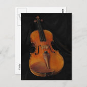 Carte Postale Violon (Devant / Derrière)