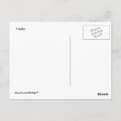 Carte Postale Violon (Dos)