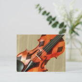 Carte Postale Violon arlequin (Debout devant)