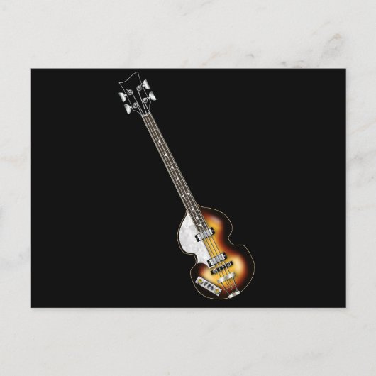 Carte Postale Violon Bass Guitare (Devant)