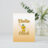 Carte Postale Violon Chick (Debout devant)