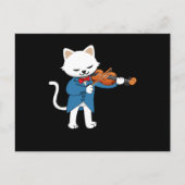 Carte Postale Violon de chat (Devant)