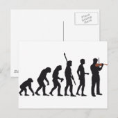 Carte Postale violon d'évolution (Devant / Derrière)