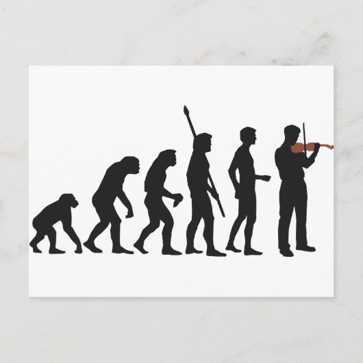 Carte Postale violon d'évolution (Devant)