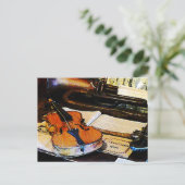 Carte Postale Violon et Bugle (Debout devant)