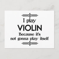 Violon - Jouer tout Seul Musique Deco Drôle