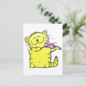 Carte Postale Violon Kitty Play (Debout devant)