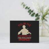 Carte Postale Violon - L'Instrument Pour Intelligent (Debout devant)