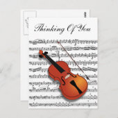 Carte Postale Violon Lover_ (Devant / Derrière)