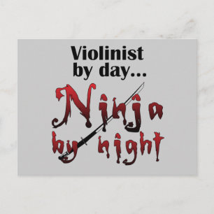 Carte Postale Violon Ninja