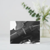 Carte Postale Violon noir (Debout devant)