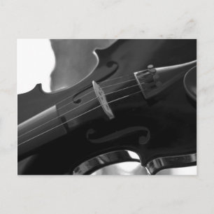Carte Postale Violon noir
