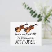 Carte Postale Violon ou Fiddle ? ? ? (Debout devant)