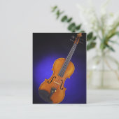 Carte postale Violon ou Viola Blue (Debout devant)