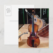 Carte Postale Violon, par Stradivari, Cremona, 1699 (photo; (Devant / Derrière)