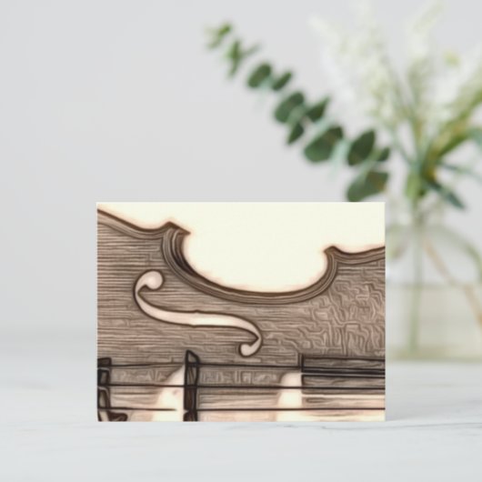 Carte Postale Violon, Viola, Cello ? (Debout devant)