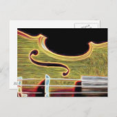 Carte Postale Violon, Viola, Cello ? (Devant / Derrière)