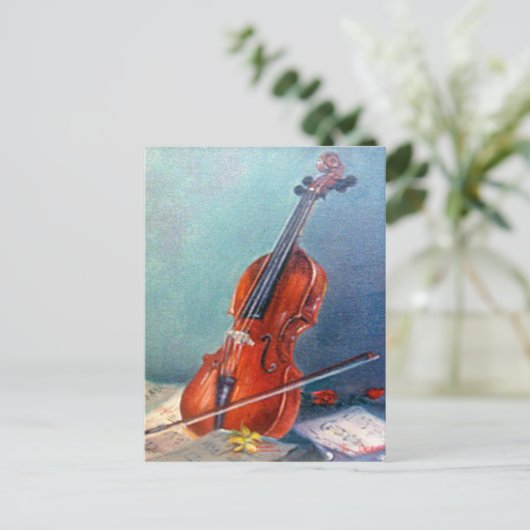 Carte Postale Violon/Violon (Debout devant)