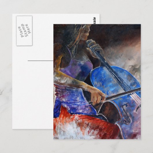 Carte Postale violoncelle 560308 (Devant / Derrière)