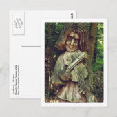 Carte Postale Violoniste (Devant / Derrière)