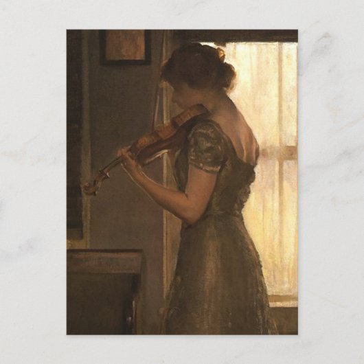 Carte Postale Violoniste (Devant)