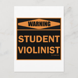 Carte Postale Violoniste étudiant