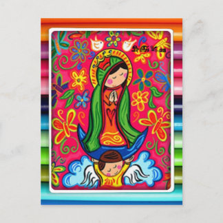 CARTE POSTALE VIRGEN DE GUADALUPE CARICATURA 03 PERSONNALISABLE 