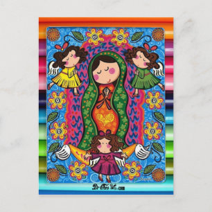 CARTE POSTALE VIRGEN DE GUADALUPE CARICATURA 05 PERSONNALISABLE